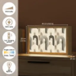 Abstract - Patroon - Bogen Light Box met kabel (Tafellamp) klein 924 -USP_EN