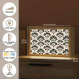 Abstract - Patroon - Zwart Light Box met kabel (Tafellamp) klein 924 -USP_EN
