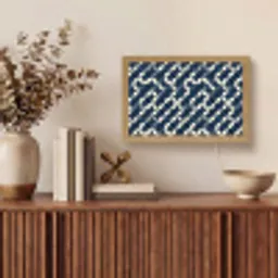 Abstract - Patroon - Blauw Light Box met kabel (Tafellamp) klein 924 -sfeer2