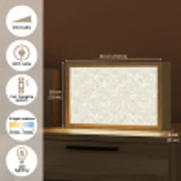 Abstract - Ruit - Beige Light Box met kabel (Tafellamp) klein 924 -USP_EN