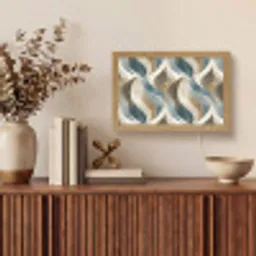 Abstract - Golven - Kleurrijk Light Box met kabel (Tafellamp) klein 924 -sfeer2
