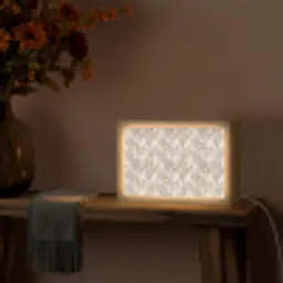 Abstract - Golvend - Pastel Light Box met kabel (Tafellamp) klein 924 -sfeer4