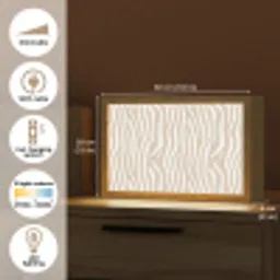 Abstract - Zebra - Beige Light Box met kabel (Tafellamp) klein 924 -USP_EN