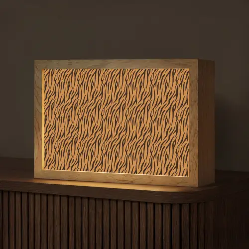 Dier - Oranje - Tijger Light Box met kabel (Tafellamp) klein 924 -z3d_website