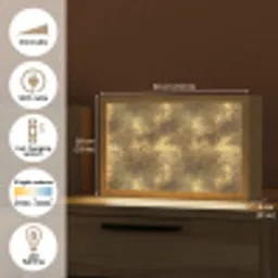 Antiek - Metaallook - Goud Light Box met kabel (Tafellamp) klein 924 -USP_EN