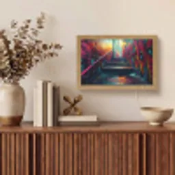 Architectuur - Neon - Trap - Graffiti Light Box met kabel (Tafellamp) klein -sfeer2