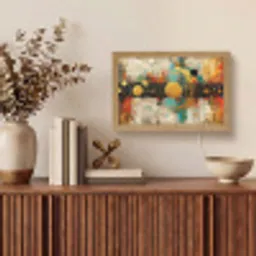 Kunst - Abstract - Aesthetic - Goud Light Box met kabel (Tafellamp) klein -sfeer2