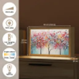 Kunst - Bomen - Natuur - Acryl Light Box met kabel (Tafellamp) klein -USP_EN