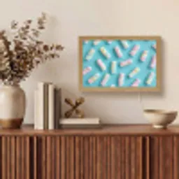 Spekjes - Pastel - Snoep - Blauw Light Box met kabel (Tafellamp) klein -sfeer2