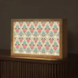 Barok - Retro - Kleurrijk Light Box met kabel (Tafellamp) klein 924 -z3d_website