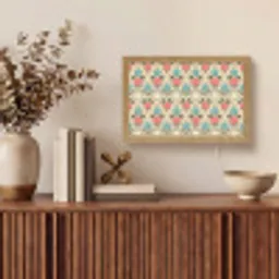 Barok - Retro - Kleurrijk Light Box met kabel (Tafellamp) klein 924 -sfeer2
