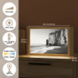 Strand - Klif - Golven - Voetstappen Light Box met kabel (Tafellamp) klein -USP_EN