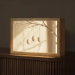 Beige - Paastak - Eieren Light Box met kabel (Tafellamp) klein -z3d_website