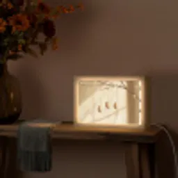 Beige - Paastak - Eieren Light Box met kabel (Tafellamp) klein -sfeer4