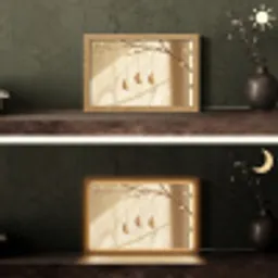 Beige - Paastak - Eieren Light Box met kabel (Tafellamp) klein -sfeer3