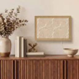 Beige - Marmer - Organisch - Wit Light Box met kabel (Tafellamp) klein 924 -sfeer2