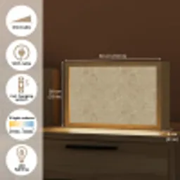Beige - Marmer - Witte aders Light Box met kabel (Tafellamp) klein 924 -USP_EN