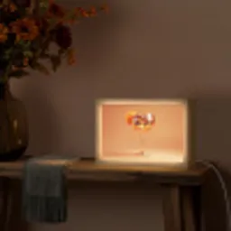 Drank - Oranje - Glitter - Disco Light Box met kabel (Tafellamp) klein -sfeer4