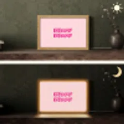 Bisou - Roze - Dikke letters Light Box met kabel (Tafellamp) klein -sfeer3