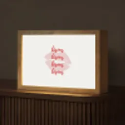 Bisous - Lip - Wit - Rood Light Box met kabel (Tafellamp) klein -z3d_website