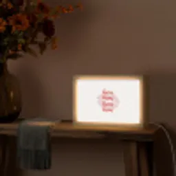 Bisous - Lip - Wit - Rood Light Box met kabel (Tafellamp) klein -sfeer4