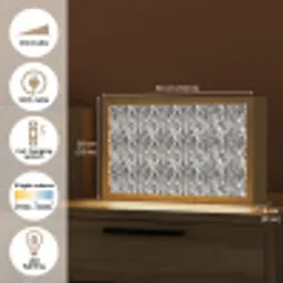 Zwart - Wit - Zebra - Patroon Light Box met kabel (Tafellamp) klein 924 -USP_EN