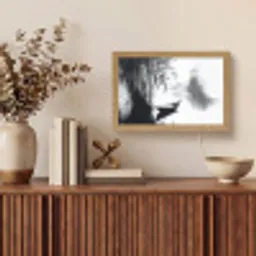 Boot - Rivier - Bamboe - Wit Light Box met kabel (Tafellamp) klein -sfeer2