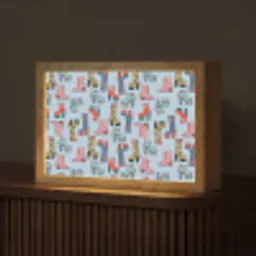 Laarzen - Patroon - Disco Light Box met kabel (Tafellamp) klein 924 -z3d_website