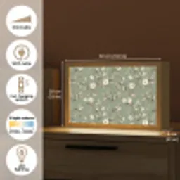 Botanisch - Vogels - Groen Light Box met kabel (Tafellamp) klein 924 -USP_EN