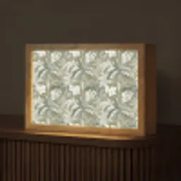 Botanisch - Bloemen - Groen Light Box met kabel (Tafellamp) klein 924 -z3d_website