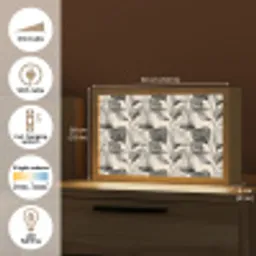 Botanisch - Bladeren - Zwart Light Box met kabel (Tafellamp) klein 924 -USP_EN