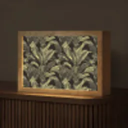 Botanisch - Bladeren - Groen Light Box met kabel (Tafellamp) klein 924 -z3d_website