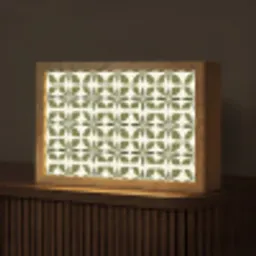 Botanisch - Retro - Groen Light Box met kabel (Tafellamp) klein 924 -z3d_website
