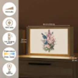 Boeket - Beige - Harmonieus - Subtiel Light Box met kabel (Tafellamp) klein -USP_EN