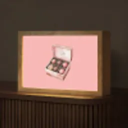 Doosje - Bonbons - Liefdevolle - Tekst Light Box met kabel (Tafellamp) klein -z3d_website