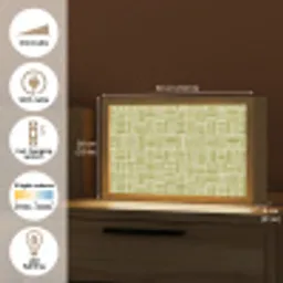 Vlecht - Patroon - Groen Light Box met kabel (Tafellamp) klein 924 -USP_EN