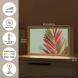 Tak - Bladeren - Kleurrijk - Schaduw Light Box met kabel (Tafellamp) klein -USP_EN