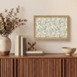 Takken - Botanisch - Taupe Light Box met kabel (Tafellamp) klein 924 -sfeer2