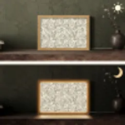 Takken - Botanisch - Taupe Light Box met kabel (Tafellamp) klein 924 -sfeer3