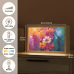 Felle bloemen - Dynamisch - Levendig Light Box met kabel (Tafellamp) klein -USP_EN