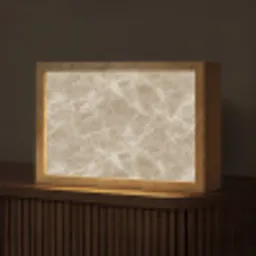 Bruin - Kristaladers - Marmer Light Box met kabel (Tafellamp) klein 924 -z3d_website
