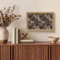 Bruin - Goud - Marmer Light Box met kabel (Tafellamp) klein 924 -sfeer2