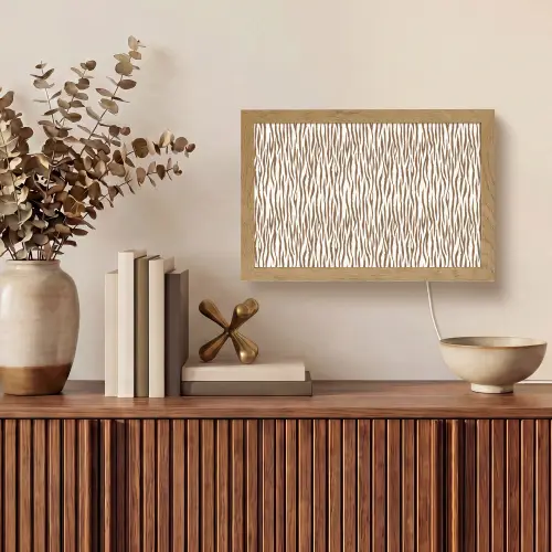 Bruin - Patroon - Zebra Light Box met kabel (Tafellamp) klein 924 -sfeer2