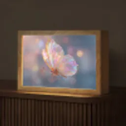 Vlinder - Vleugels - Pastel - Glinstering Light Box met kabel (Tafellamp) klein -z3d_website