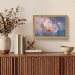 Vlinder - Vleugels - Pastel - Glinstering Light Box met kabel (Tafellamp) klein -sfeer2