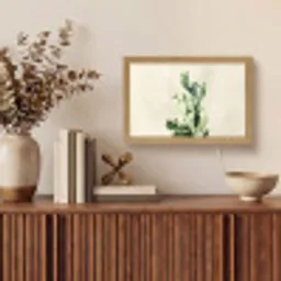 Cactus - Groen - Minimalistisch Light Box met kabel (Tafellamp) klein -sfeer2