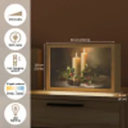 Kaarslicht - Kerst - Veelkleurig Light Box met kabel (Tafellamp) klein -USP_EN