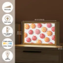 Snoep - Patroon - Rood - Oranje Light Box met kabel (Tafellamp) klein -USP_EN