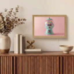 Kauwgom - Retro - Snoep - Roze Light Box met kabel (Tafellamp) klein -sfeer2
