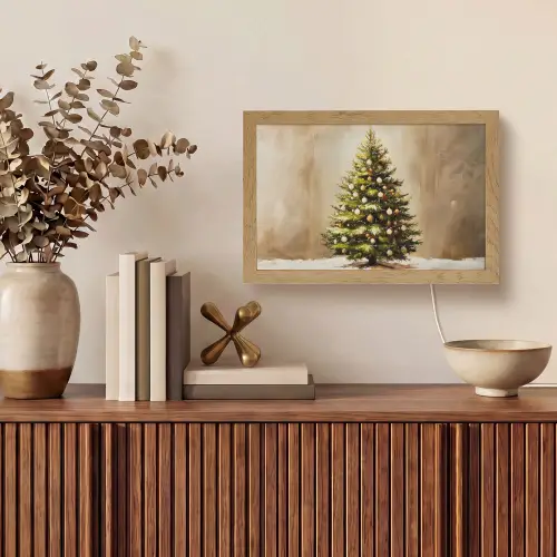 Kerst - Sfeer - Groen Light Box met kabel (Tafellamp) klein -sfeer2
